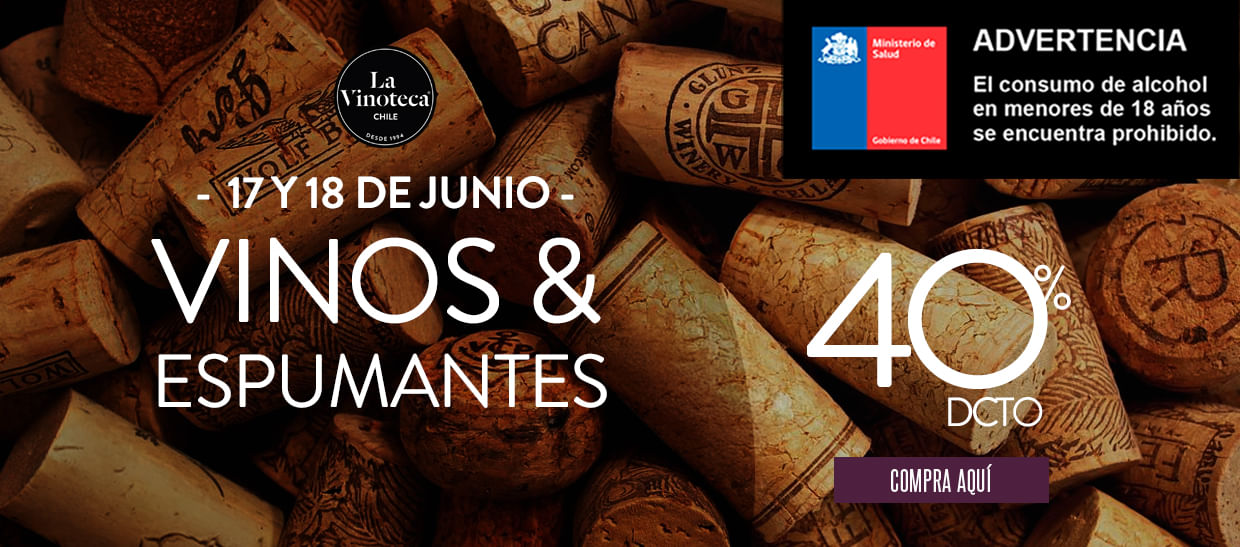 VINOS Y ESPUMANTES CON 40% DCTO.