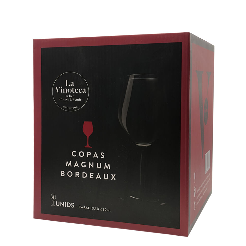 Set 4 copas vino Magnum La Vinoteca